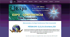 Desktop Screenshot of expovidaconsciente.com